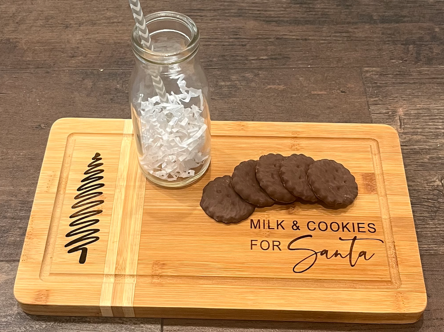 Milk and Cookies for Santa Board